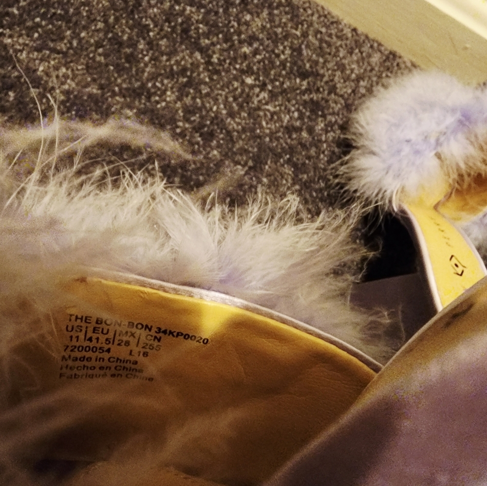 Katy Perry, Lavender Feather Mules Size 11 (41.5) - Picture 6 of 6